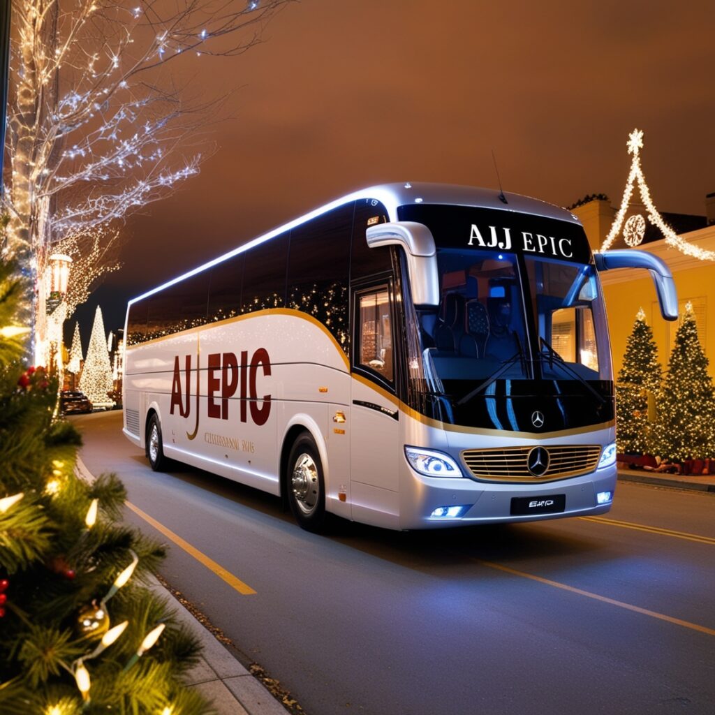 Luxury party bus for Christmas