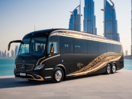 Group travel bus rental Dubai