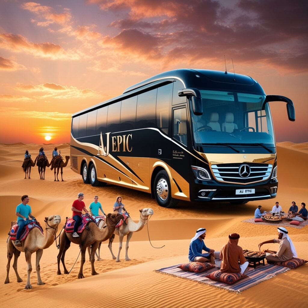 "Exciting dune bashing adventure in the Dubai desert"