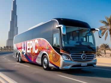 luxury bus rental services in Dubai