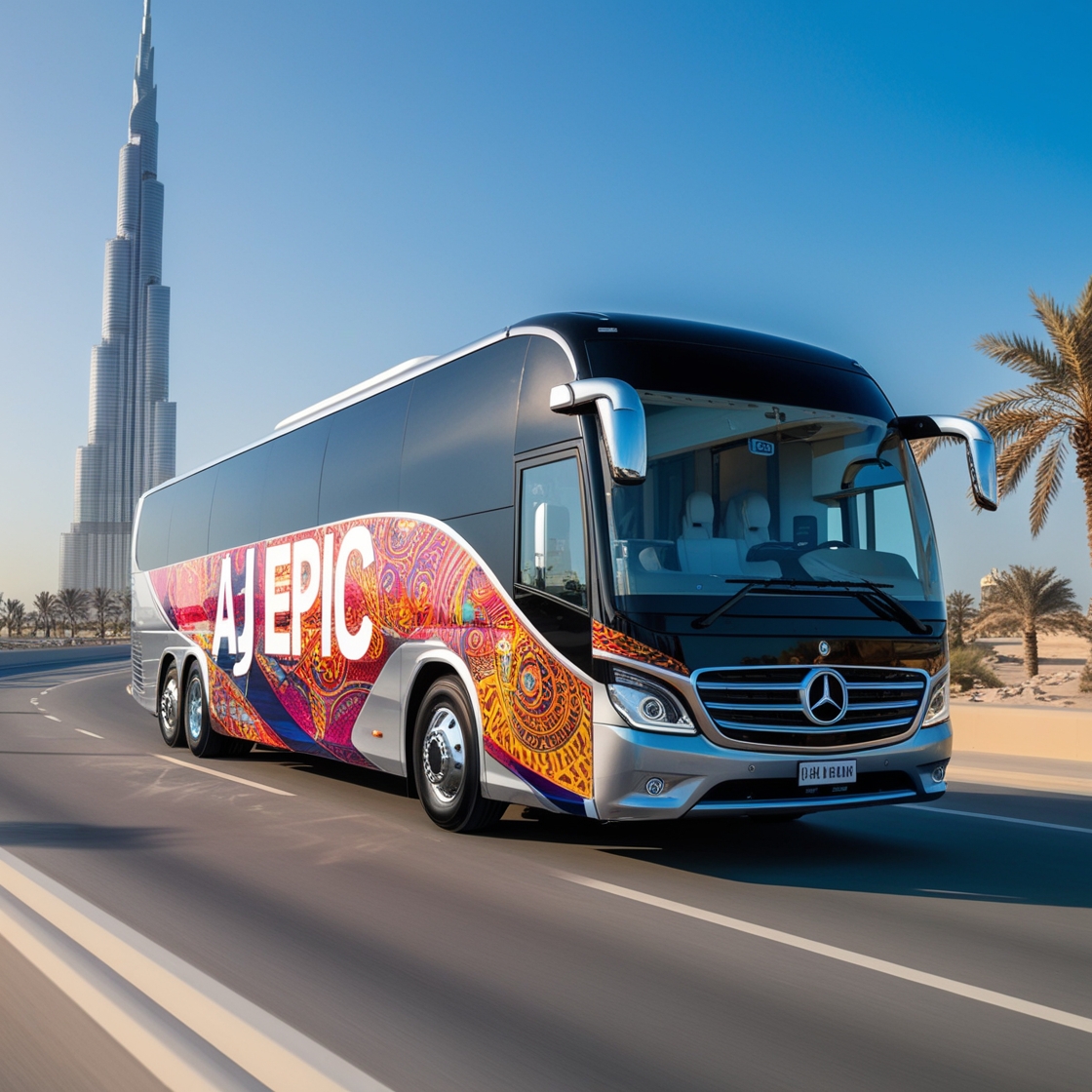 luxury bus rental services in Dubai