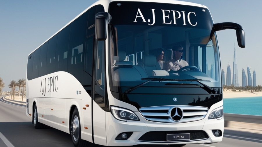 "Affordable luxury bus rental in Dubai"