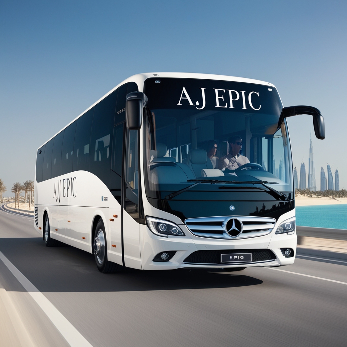 "Affordable luxury bus rental in Dubai"