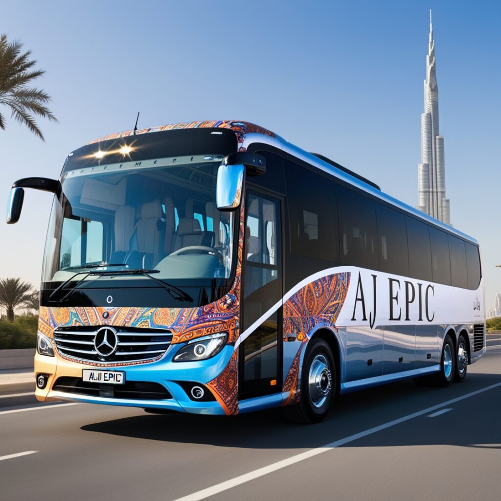 Dubai 50 seater bus rental for events