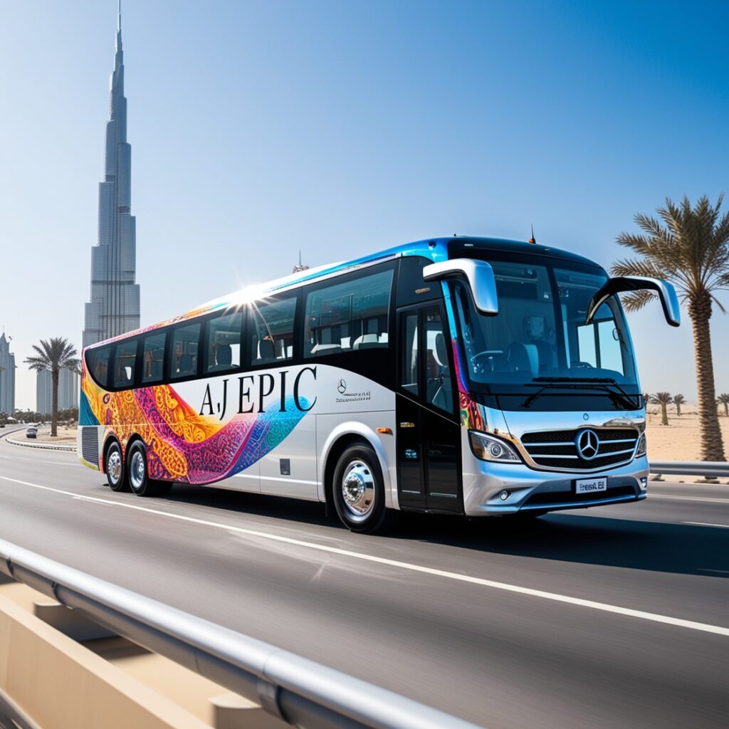 spacious 50 seater bus rental Dubai