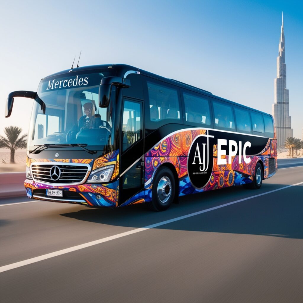 50 seater luxury bus for corporate events Dubai