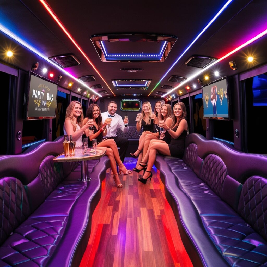 Luxury party bus experience