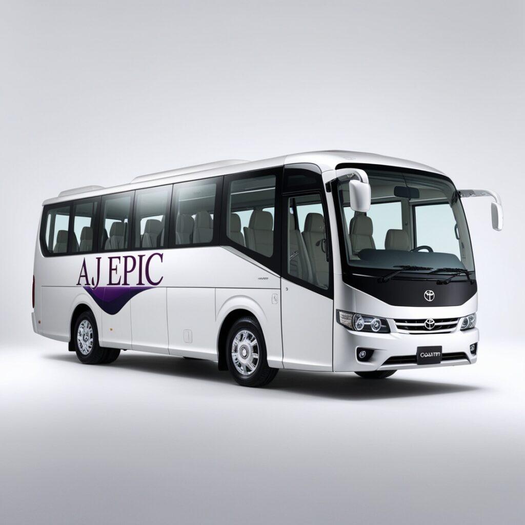 20 seater bus rental toyota coaster by AJ EPIC