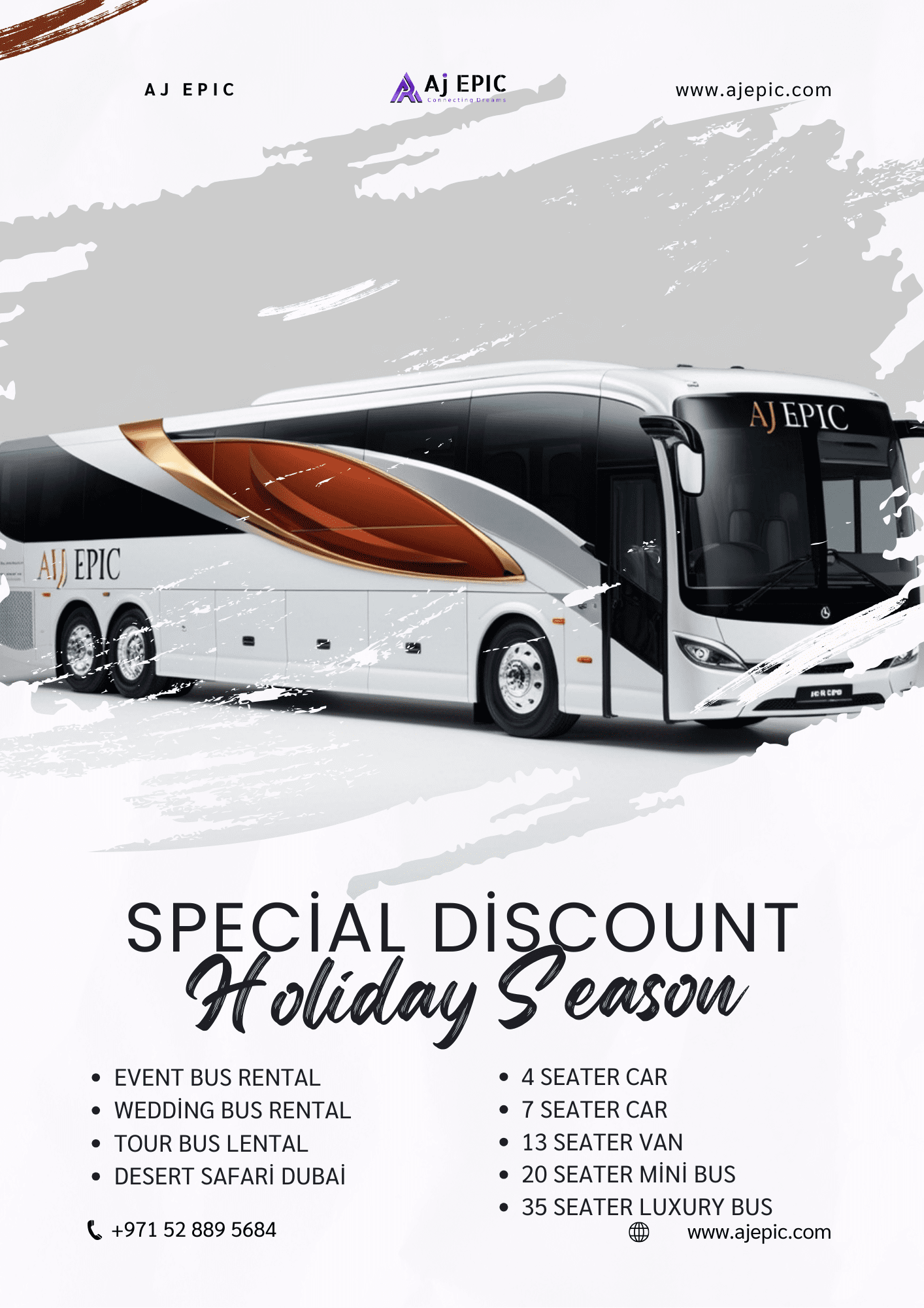 SPECIAL DISCOUNT LUXURY BUS